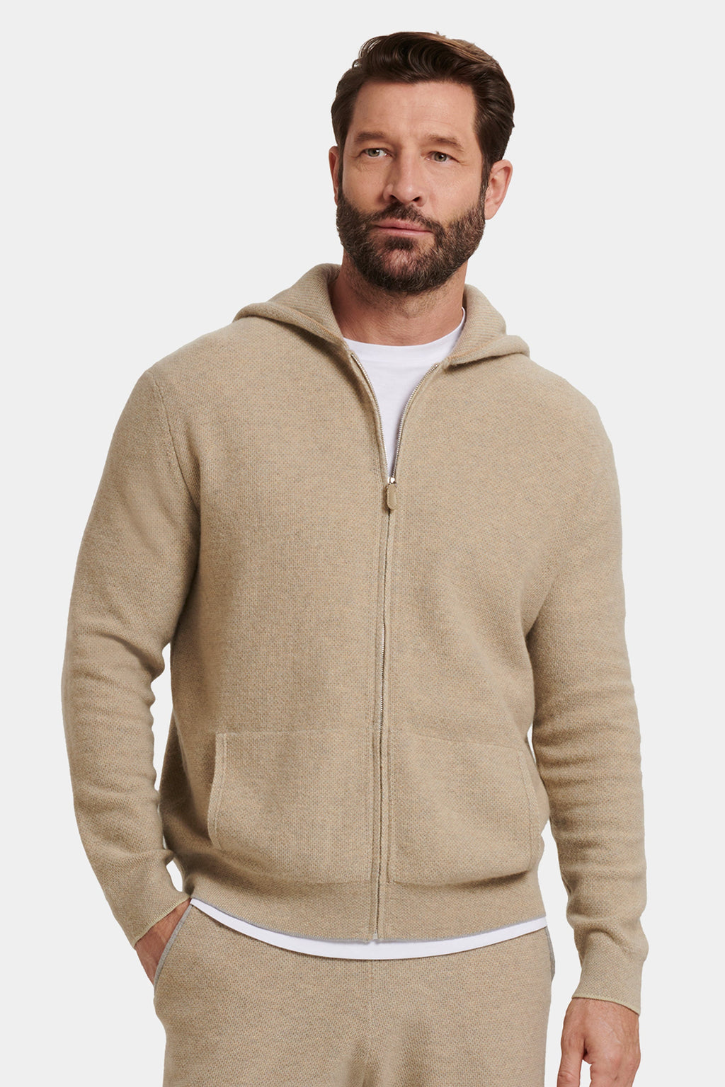 SUDADERA CON CAPUCHA Y CREMALLERA DE FARO