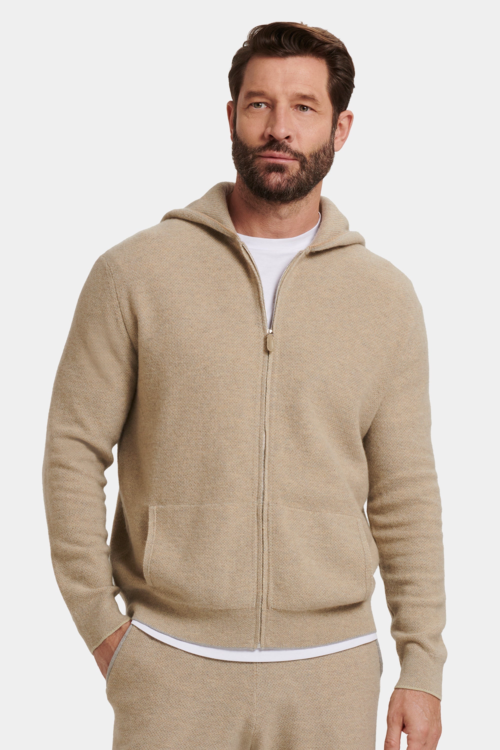 SUDADERA CON CAPUCHA Y CREMALLERA DE FARO