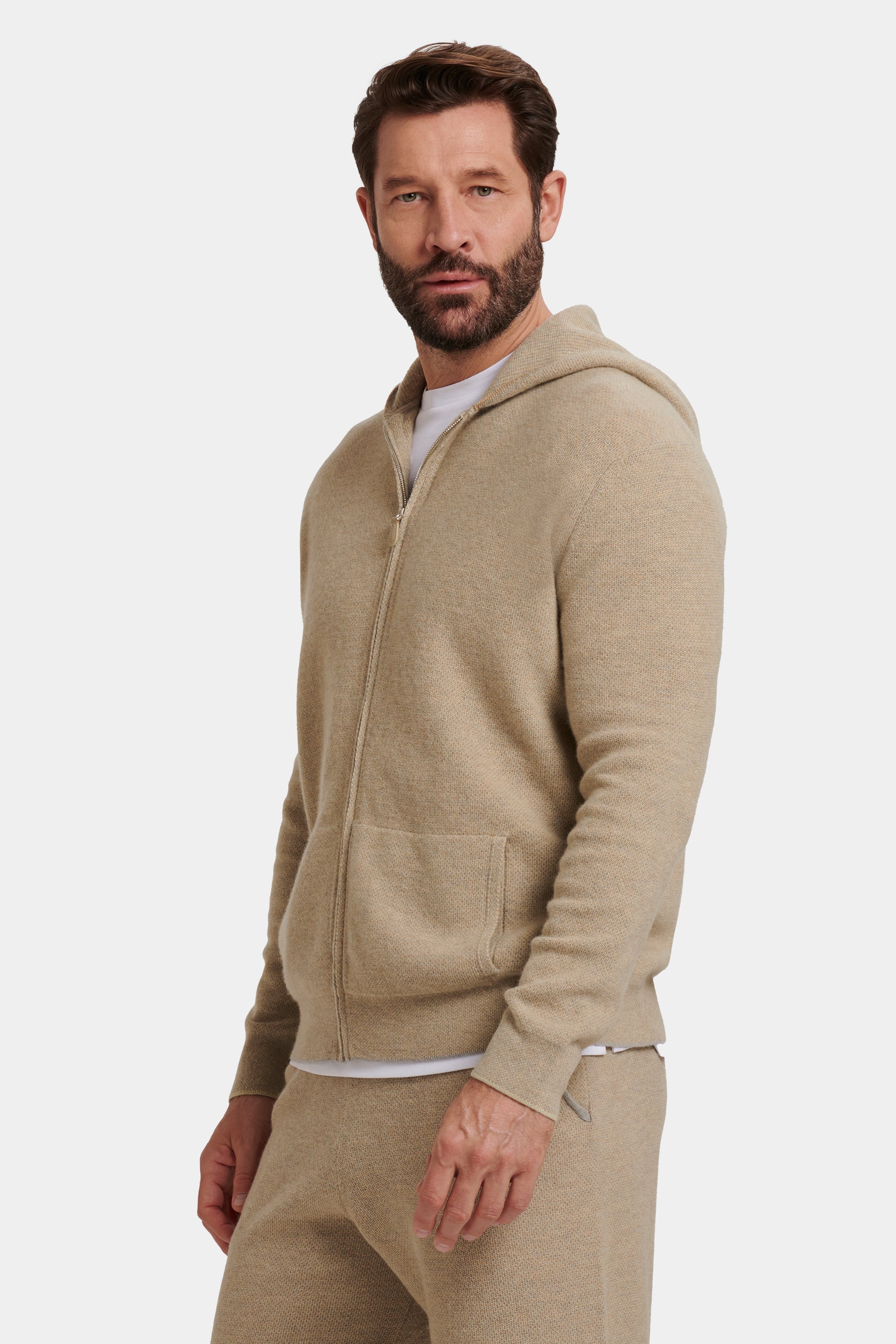SUDADERA CON CAPUCHA Y CREMALLERA DE FARO