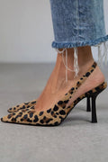 Avery™ | Zapatos de tacón D'Orsay con estampado de leopardo