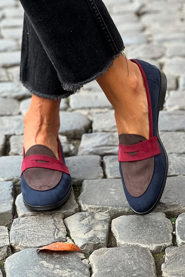 Mocasines casuales tricolor