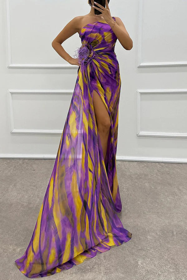 Mia™ | Robe drapée vibrante