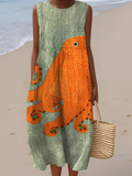 Vestido midi Tess™ Oceanic