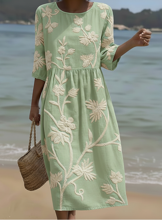 Gwen™ | Vestido Midi Floral