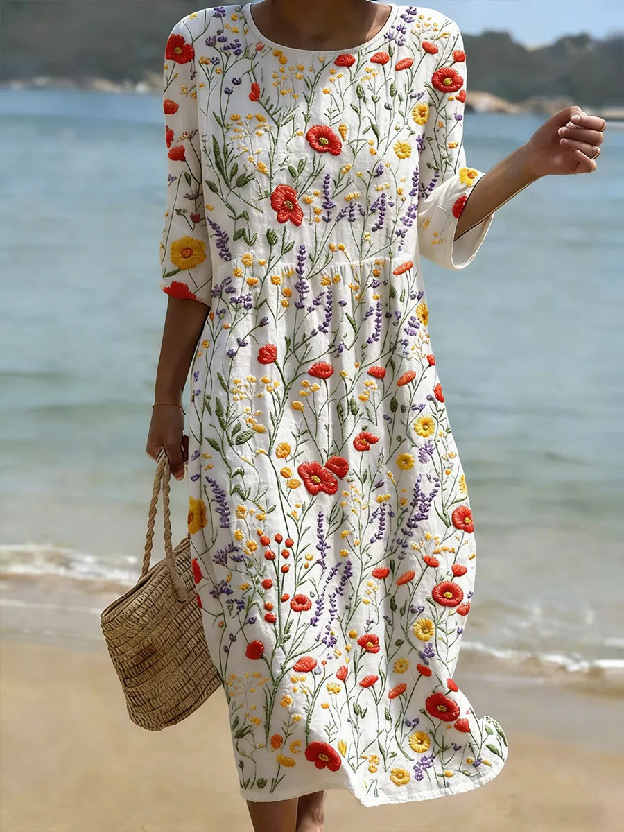 Christina | Abito Maxy a Stampa Floreale