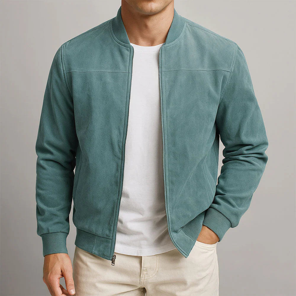 Riviera — Blouson bomber en daim