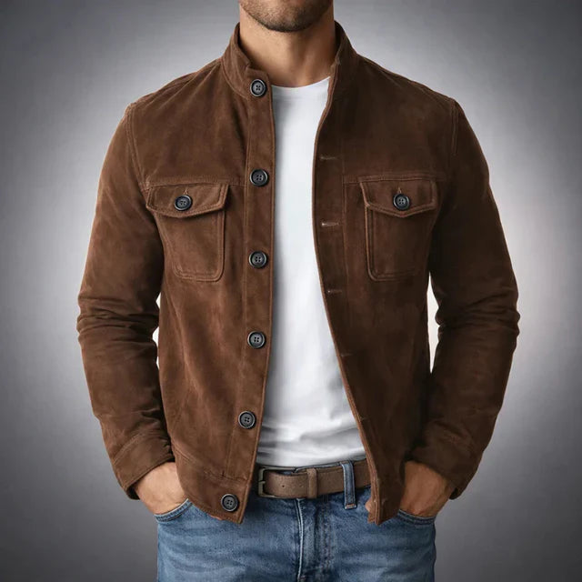 Blouson en daim Oltrarno