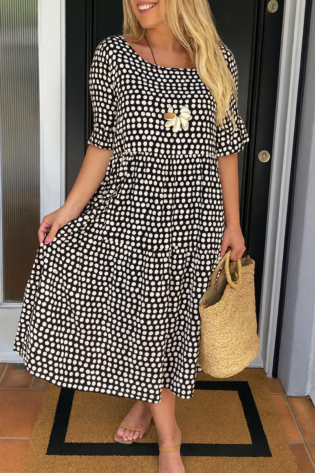 Iris™ | Robe midi sable