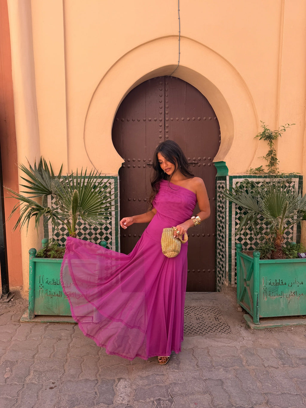 Vestido Toledo en fucsia - Envío del 11/05 al 18/05