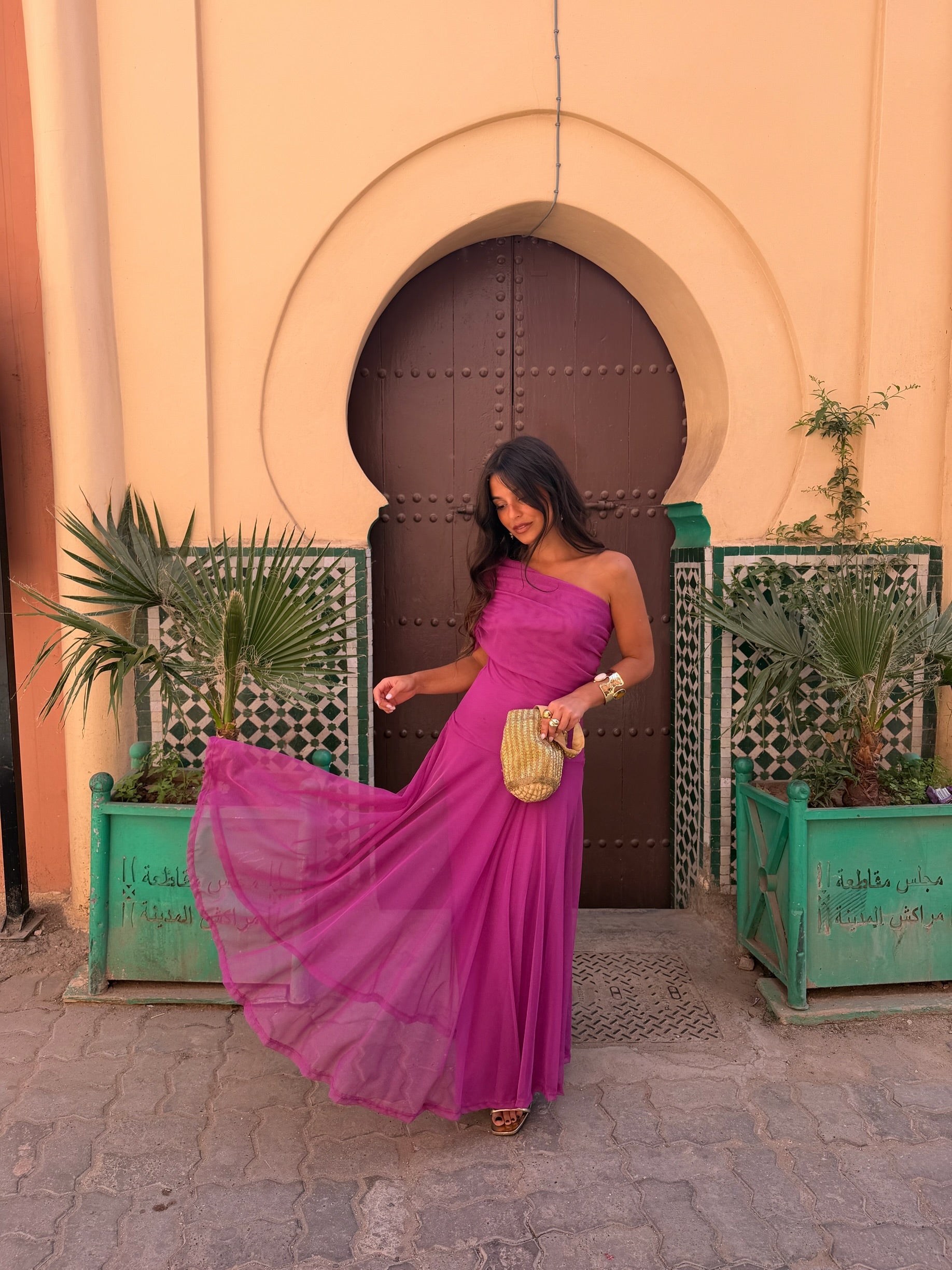 Vestido Toledo en fucsia - Envío del 11/05 al 18/05