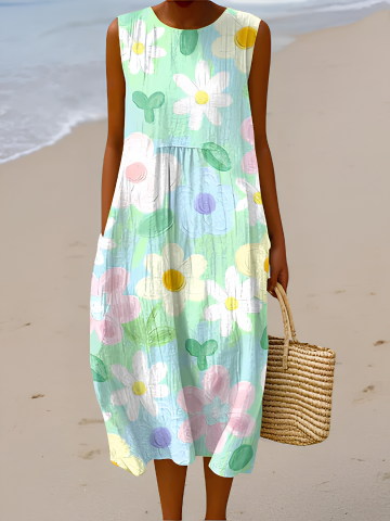 Vestido midi Erin™ Pastel Blossom