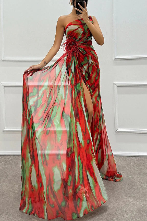 Mia™ | Robe drapée vibrante