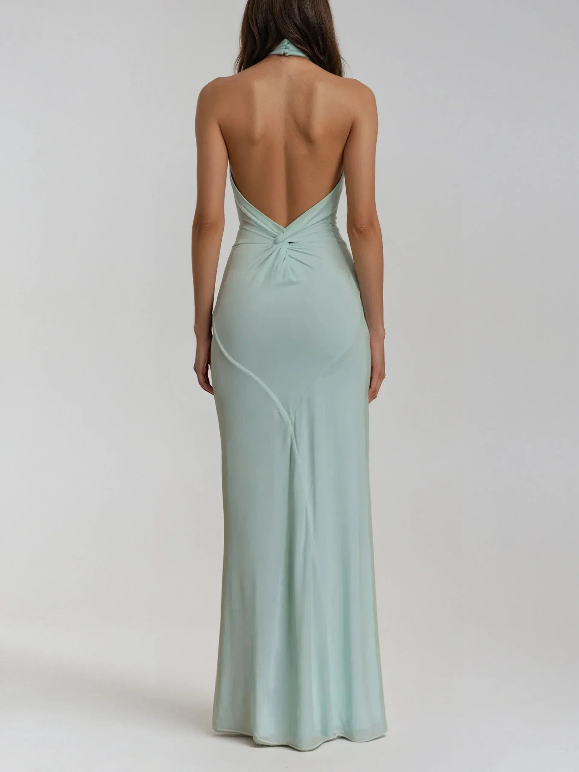 JANA | Vestido largo con cuello halter