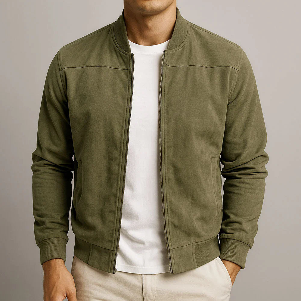 Riviera — Blouson bomber en daim