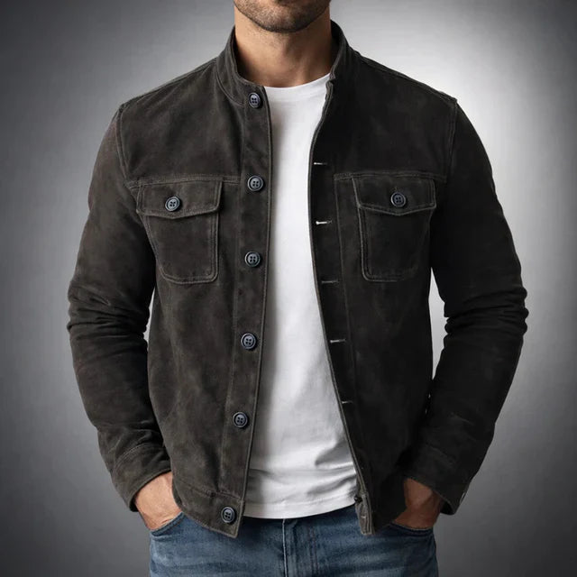 Blouson en daim Oltrarno