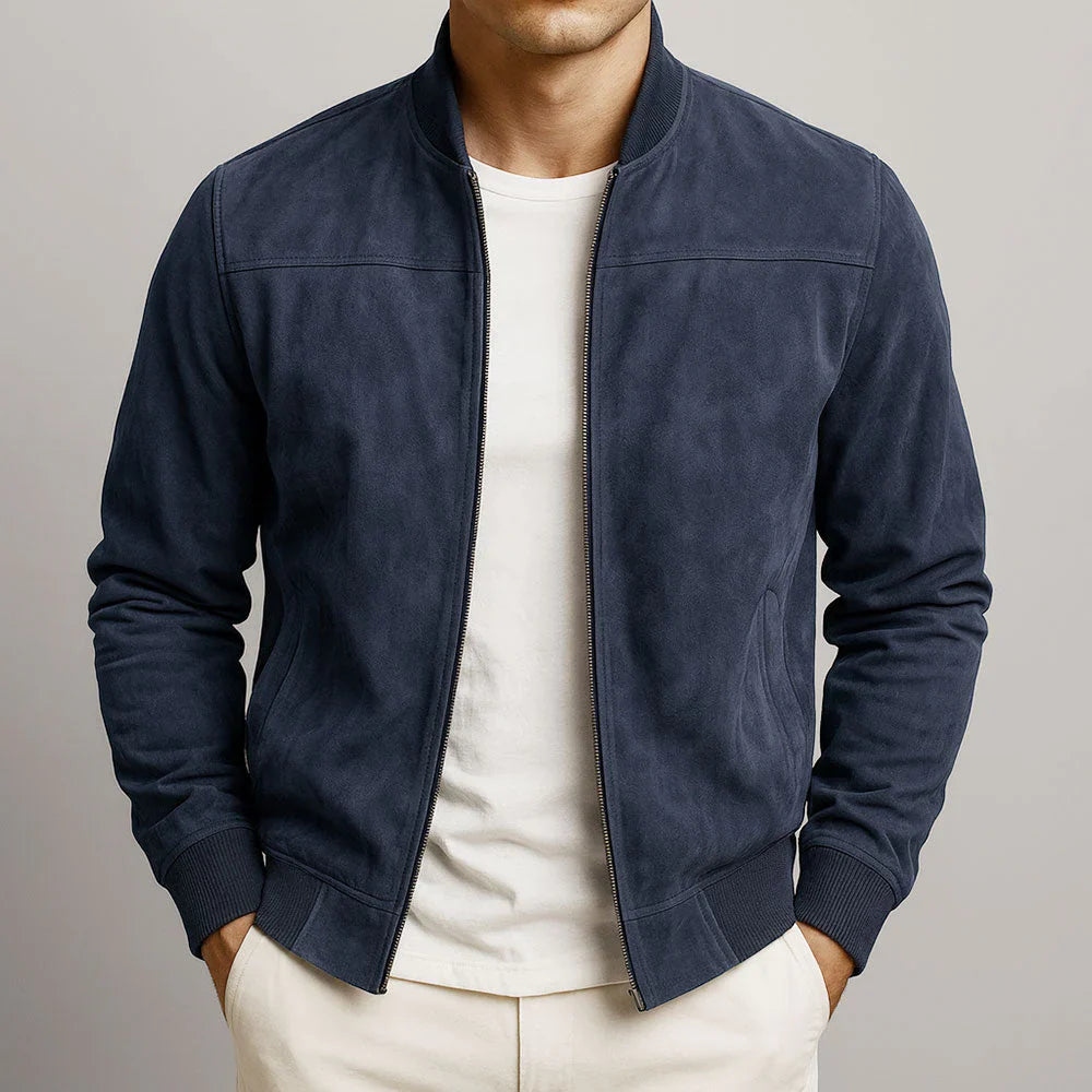 Riviera — Blouson bomber en daim