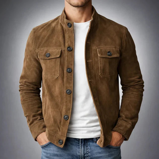 Blouson en daim Oltrarno