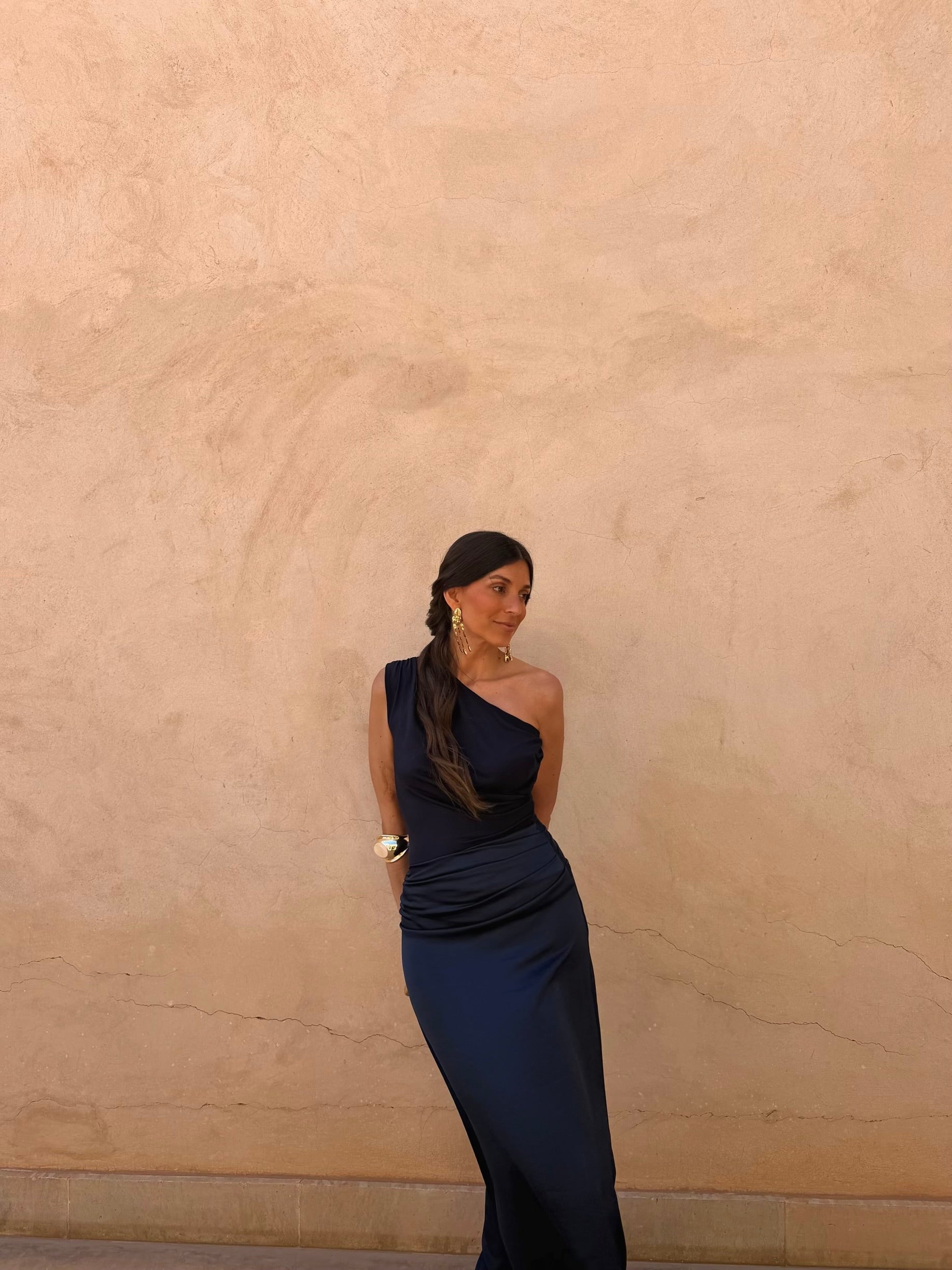 Vestido Amira en azul marino