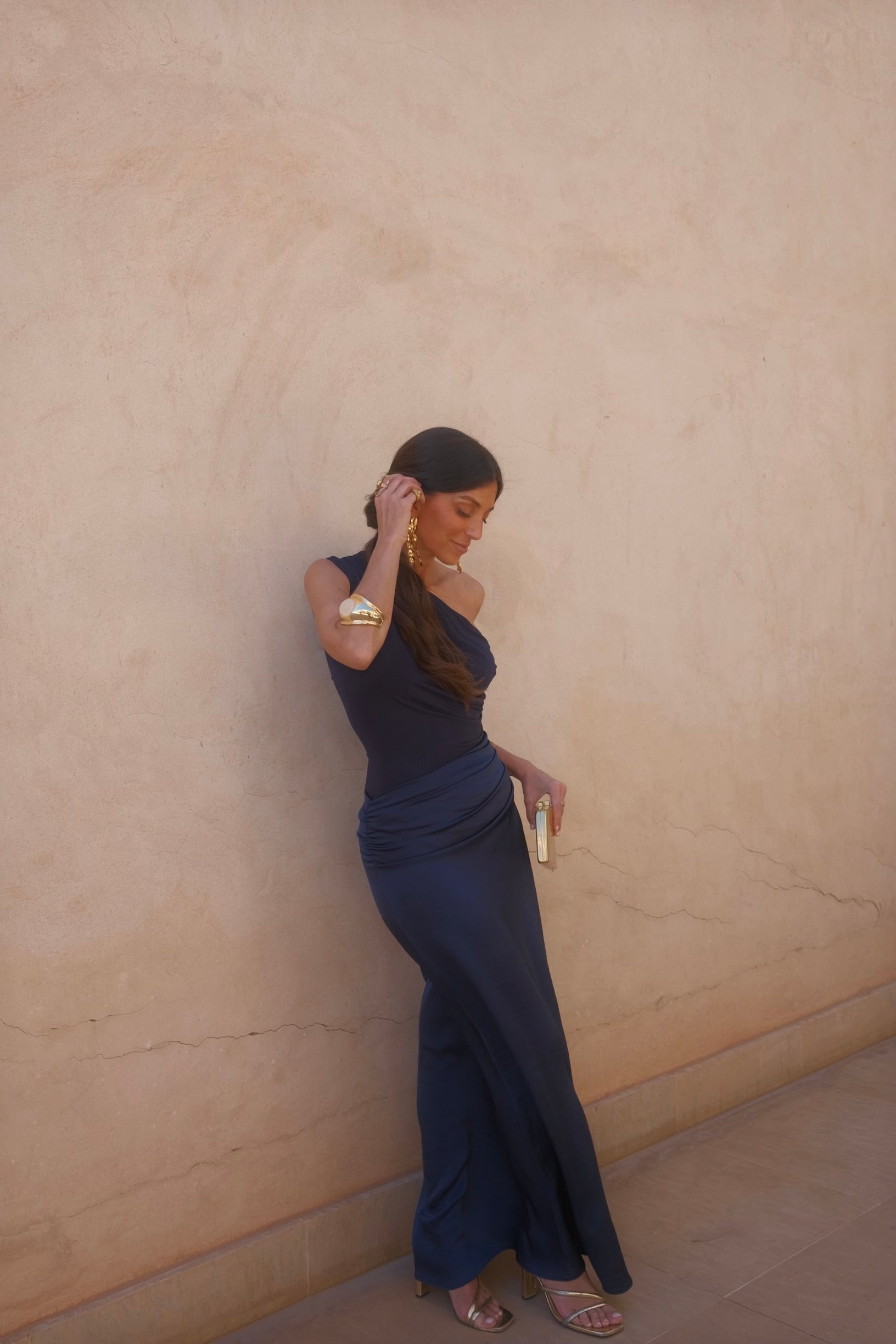 Vestido Amira en azul marino