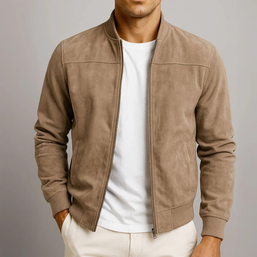 Riviera — Chaqueta bomber de ante