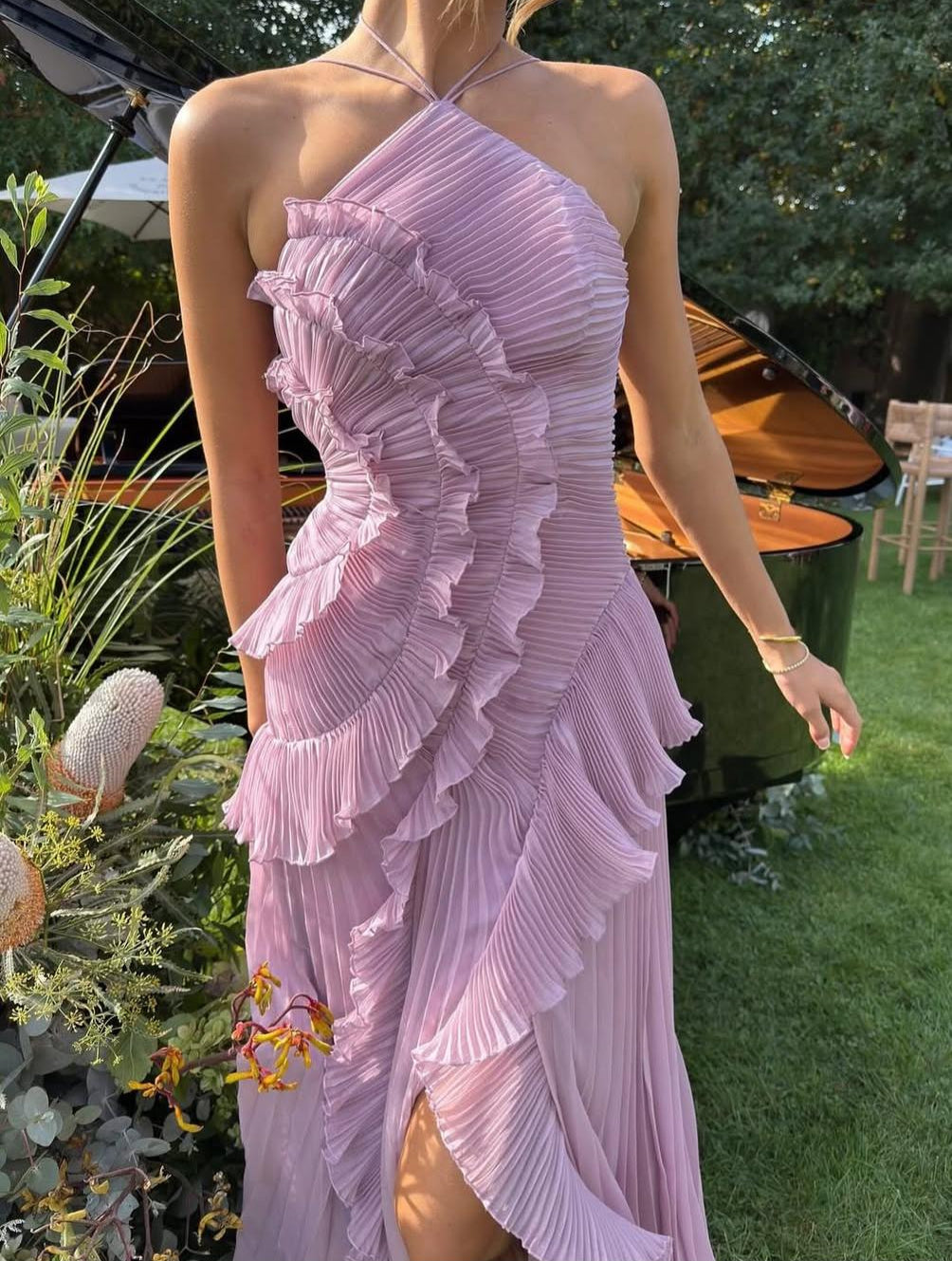 Melisa | Robe Lavande en édition limitée à volants