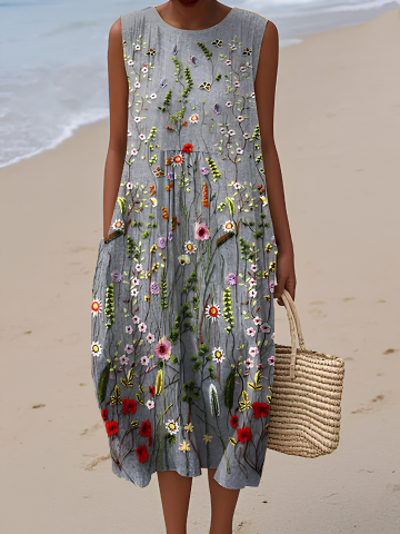 Vestido midi Cara™ Wildflower