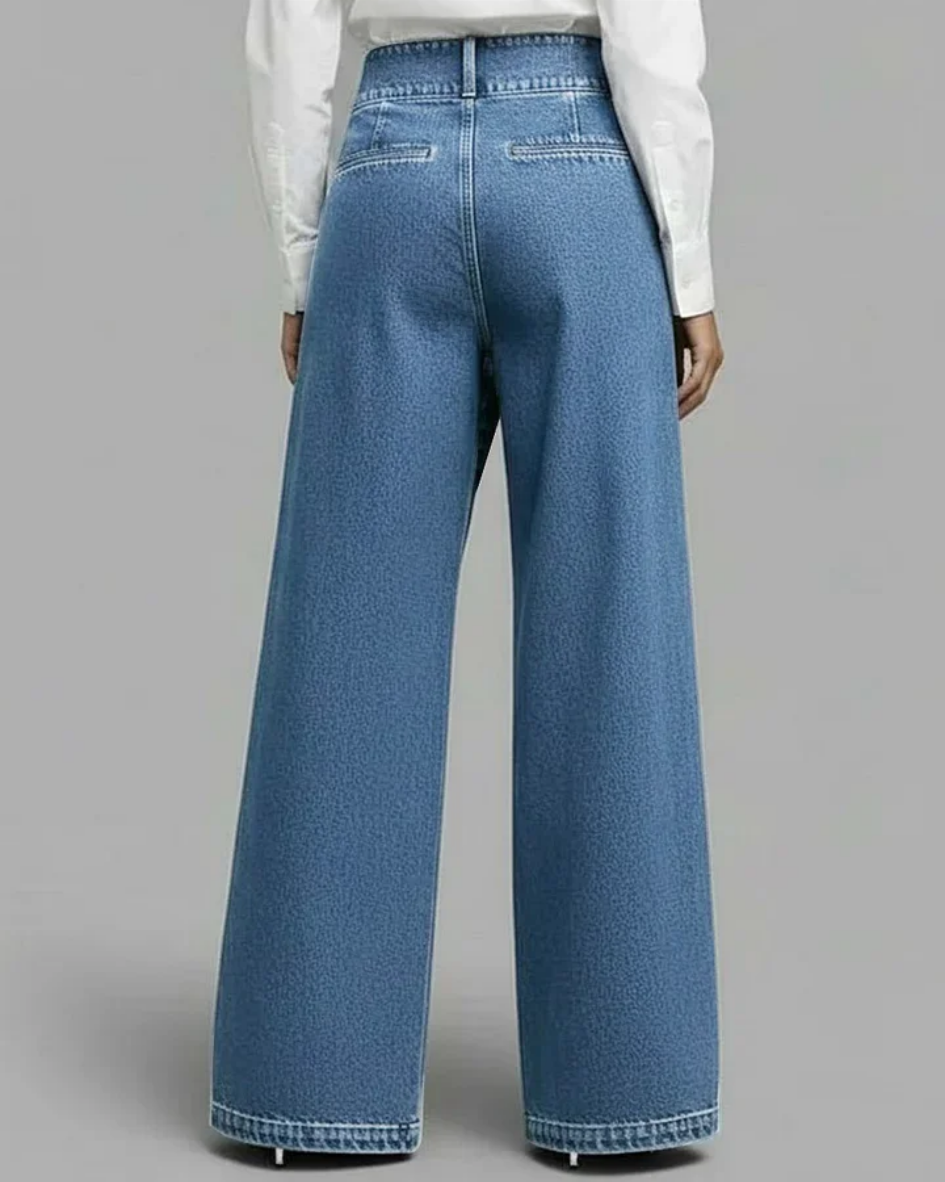 Pantalones envolventes de denim Noire