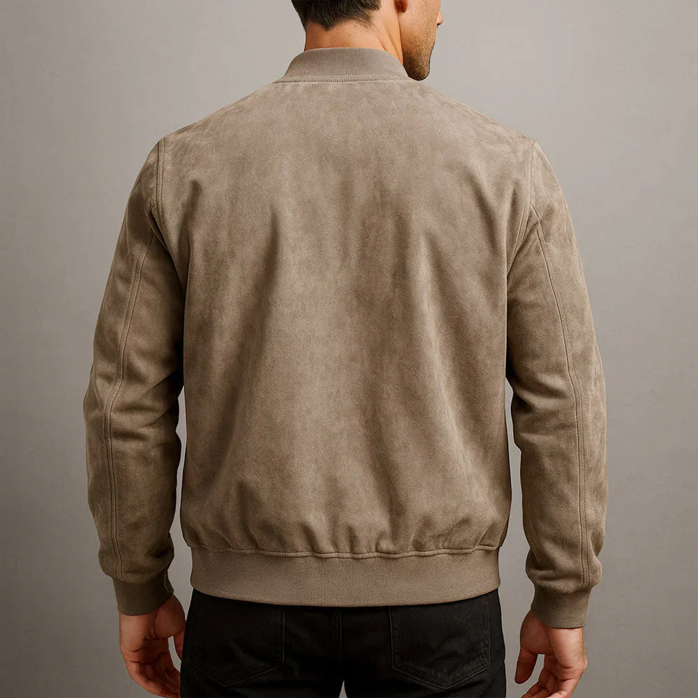 Riviera — Chaqueta bomber de ante