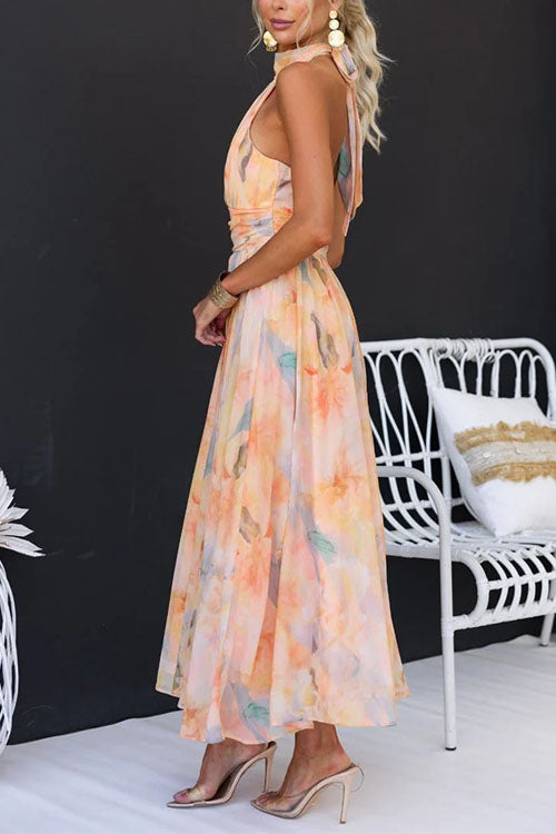 Ava™ | Vestido largo estampado