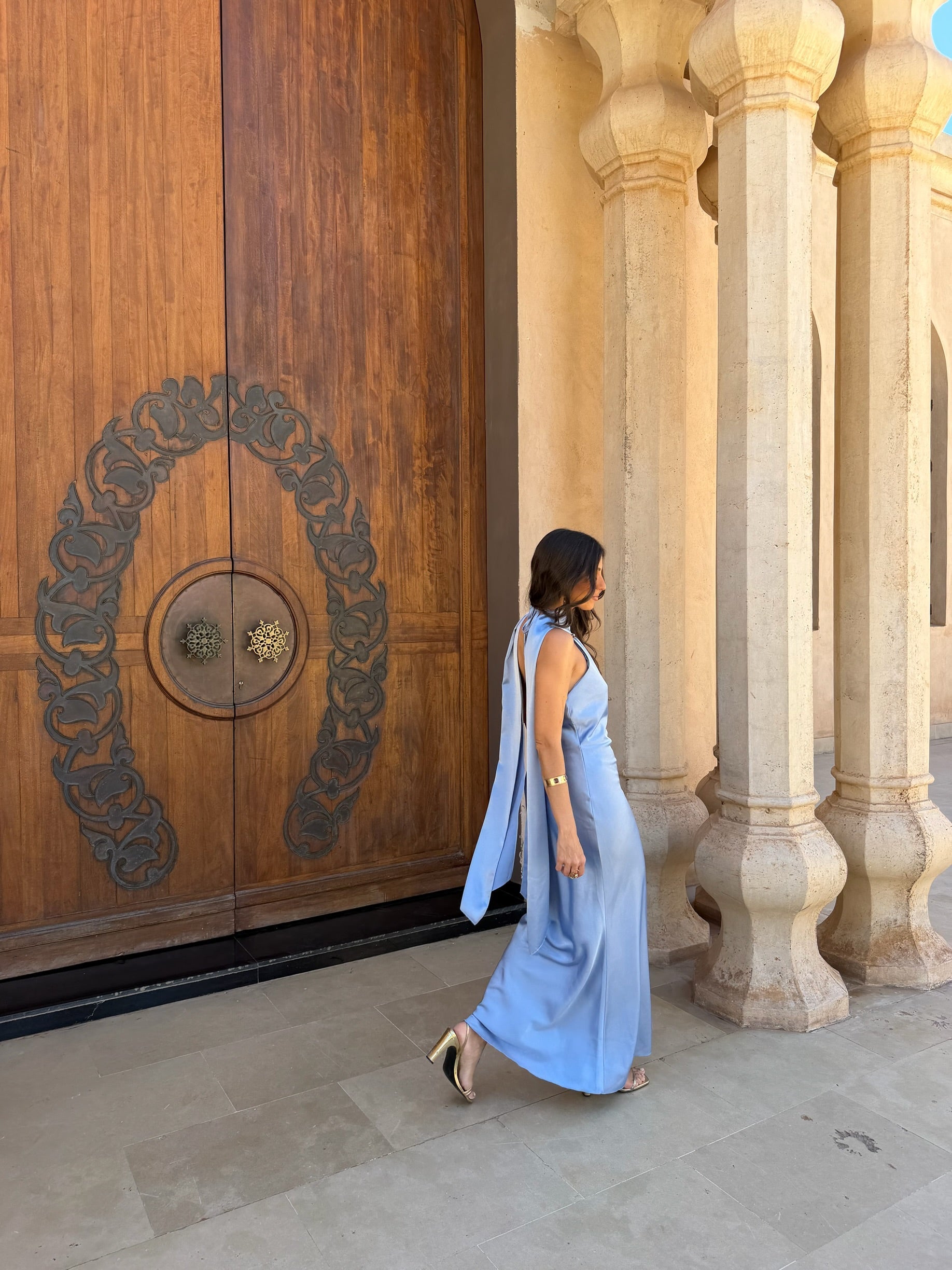 Vestido Safira en azul cielo
