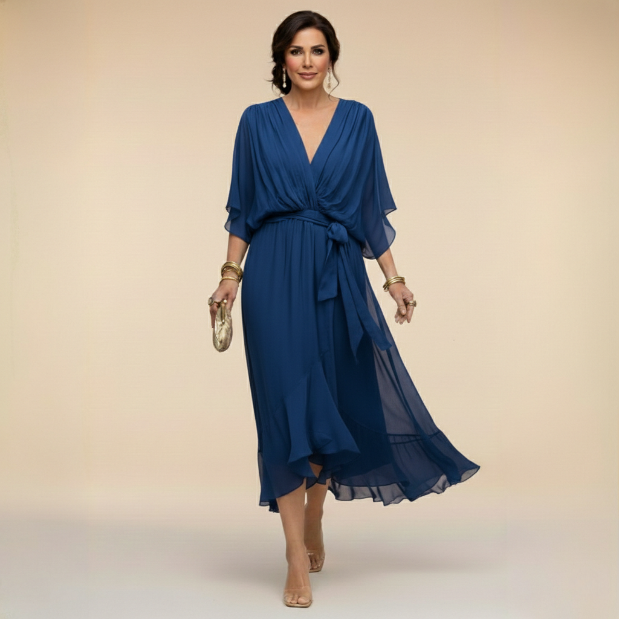 Monica - Robe à décolleté en V