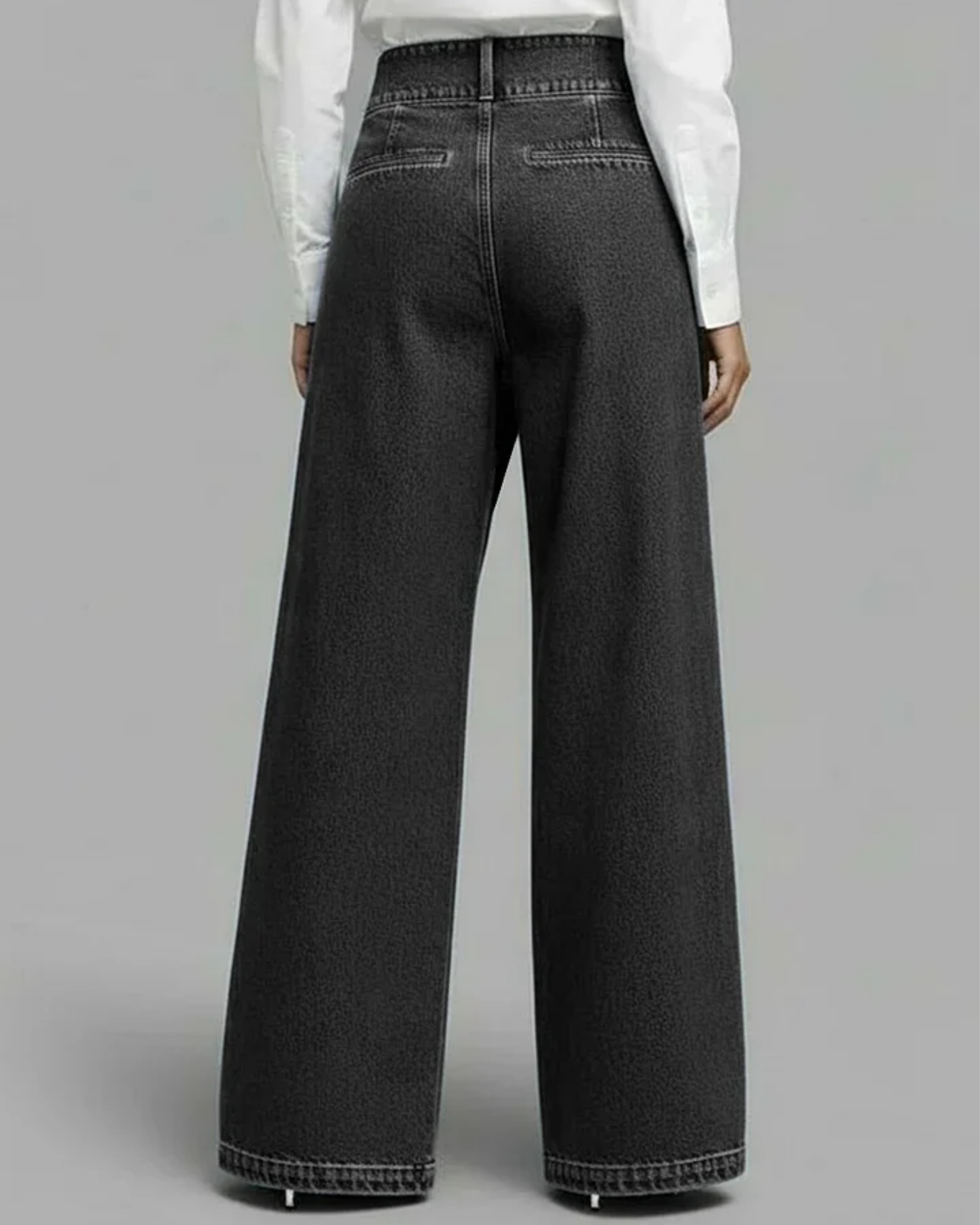 Pantalones envolventes de denim Noire