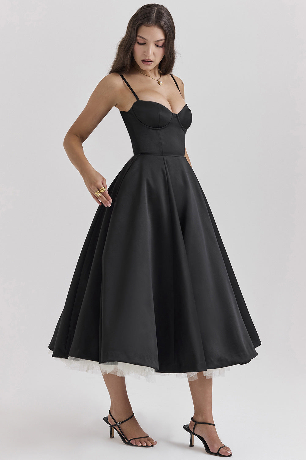 YLIANA | Vestido midi romántico de verano