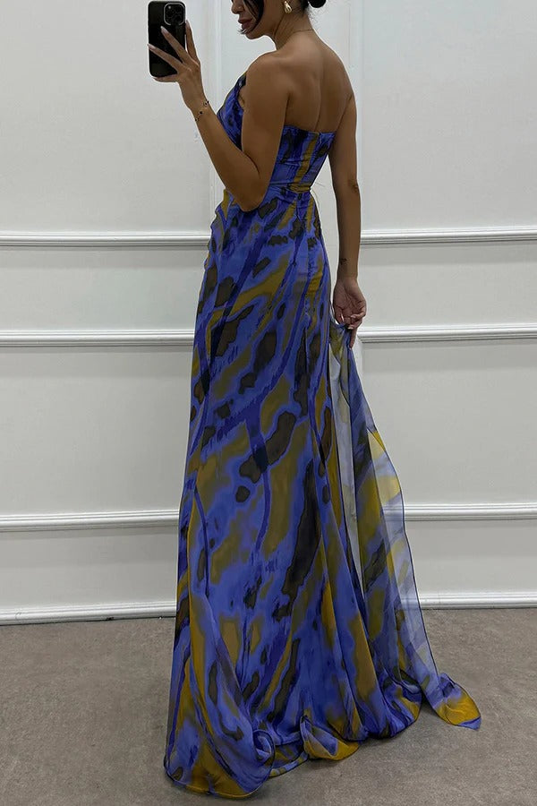 Mia™ | Vestido drapeado vibrante