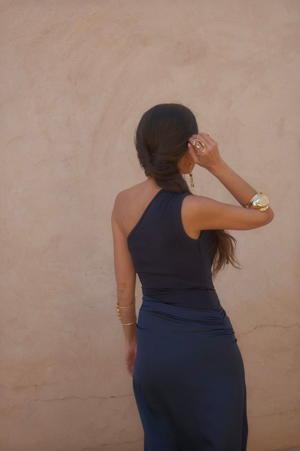 Vestido Amira en azul marino