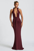 Vestido SKY™ -  Elegancia fluida con escote halter