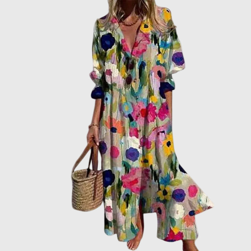 Zaria | Vestido largo bohemio elegante