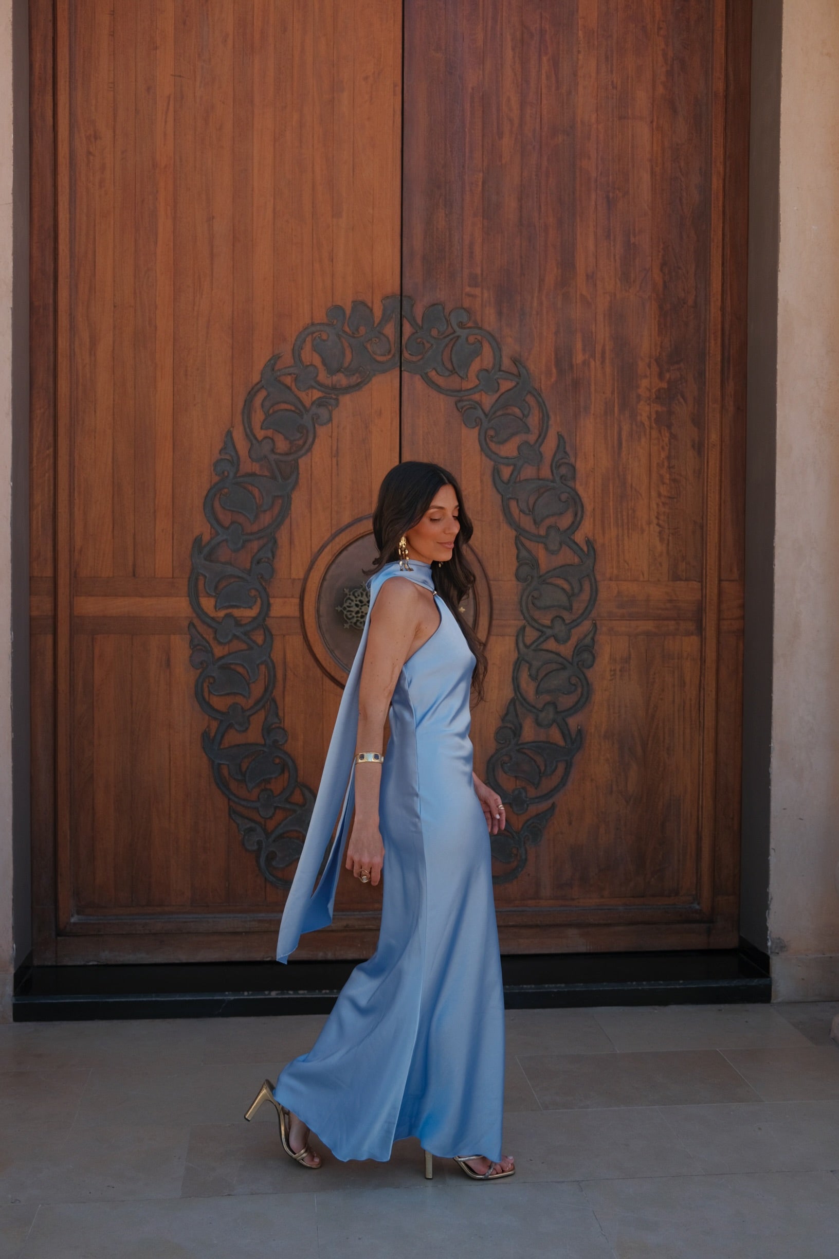 Vestido Safira en azul cielo