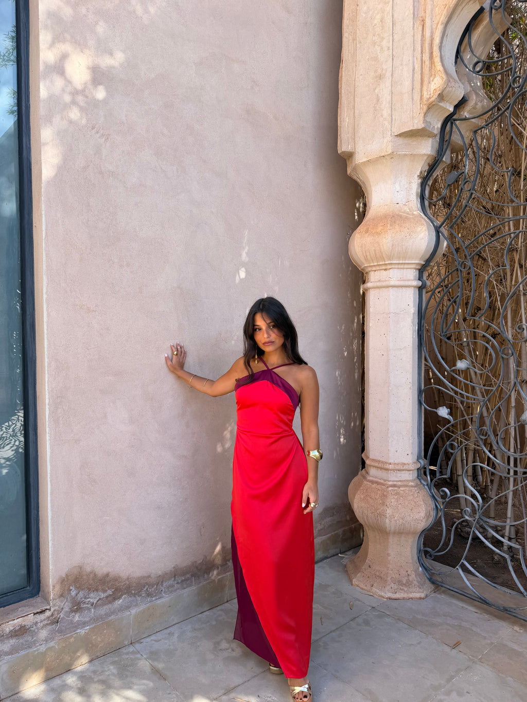 Vestido Oasis en rojo