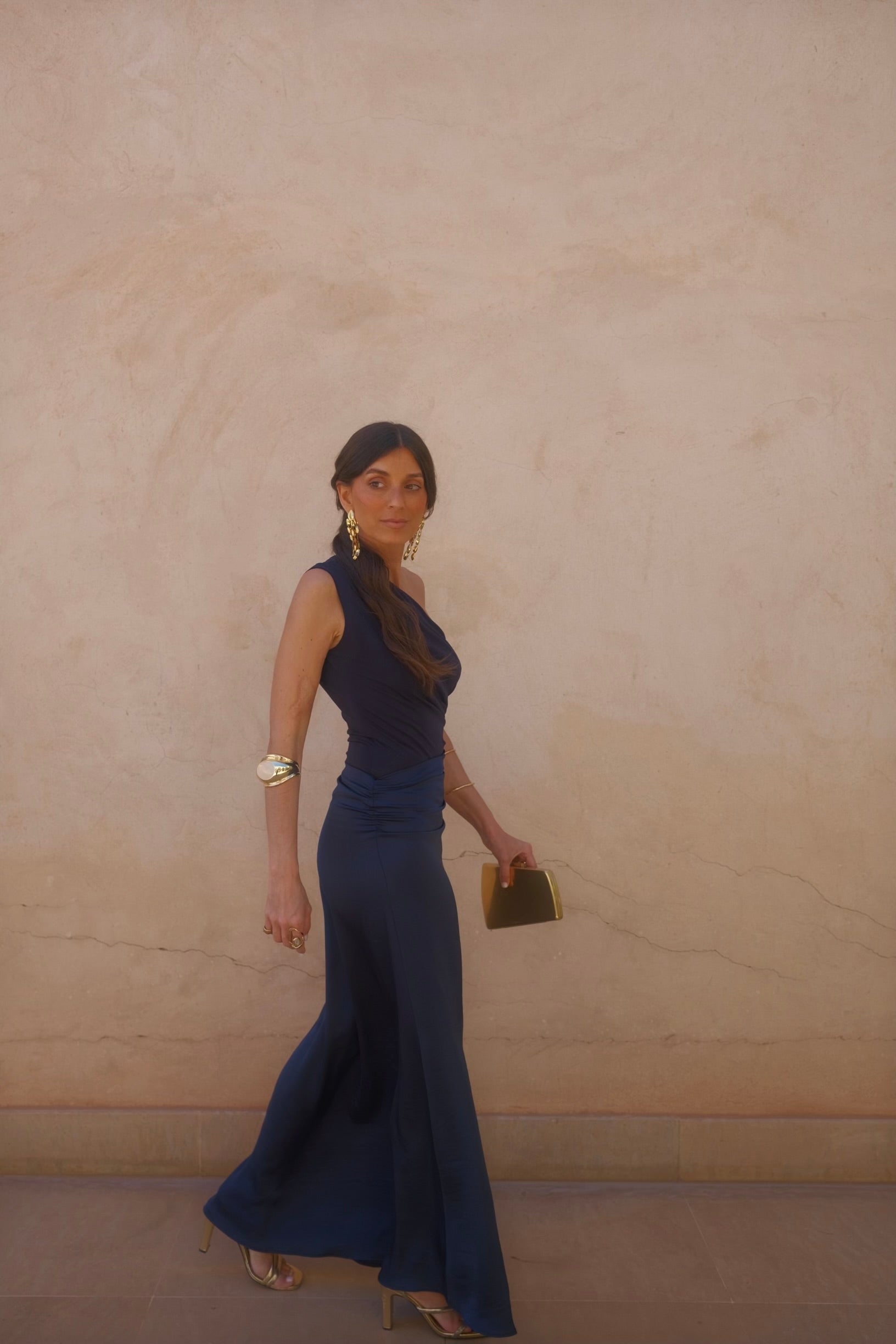 Vestido Amira en azul marino