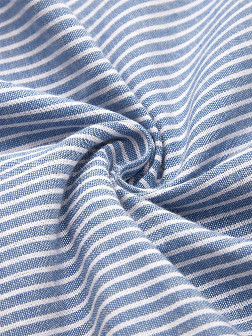 Ashley™ | Peignoir midi rayé