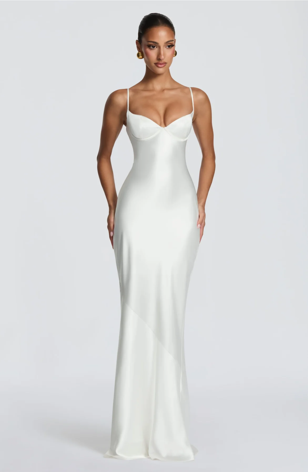 Robe longue Amorette - Orange brûlé