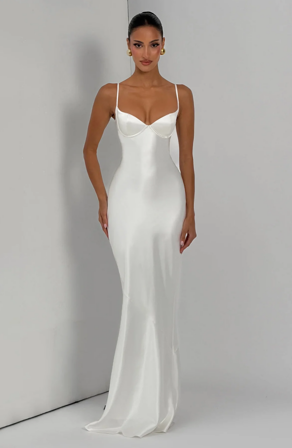 Robe longue Amorette - Orange brûlé
