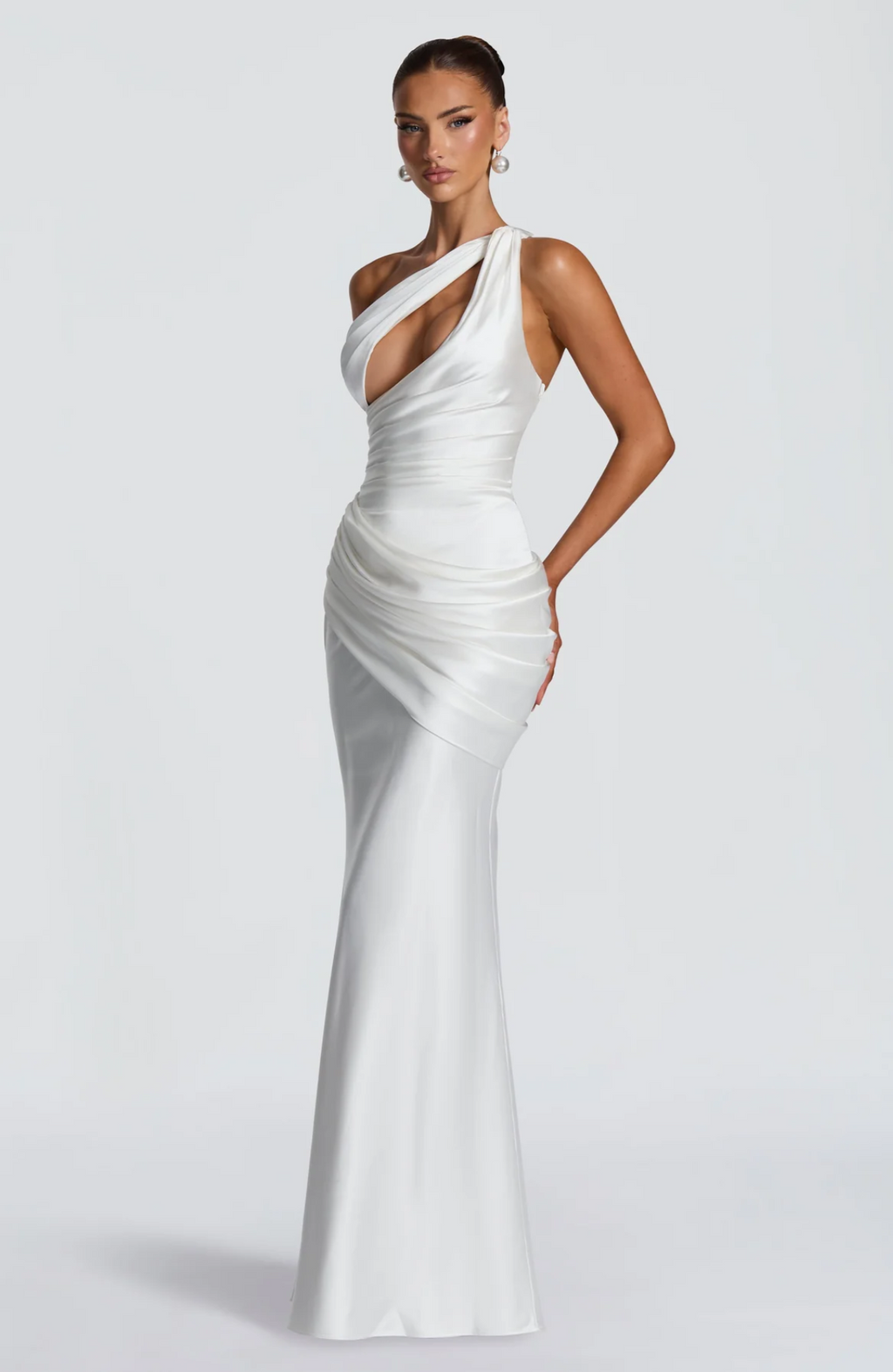 Robe longue Emina - Olive clair