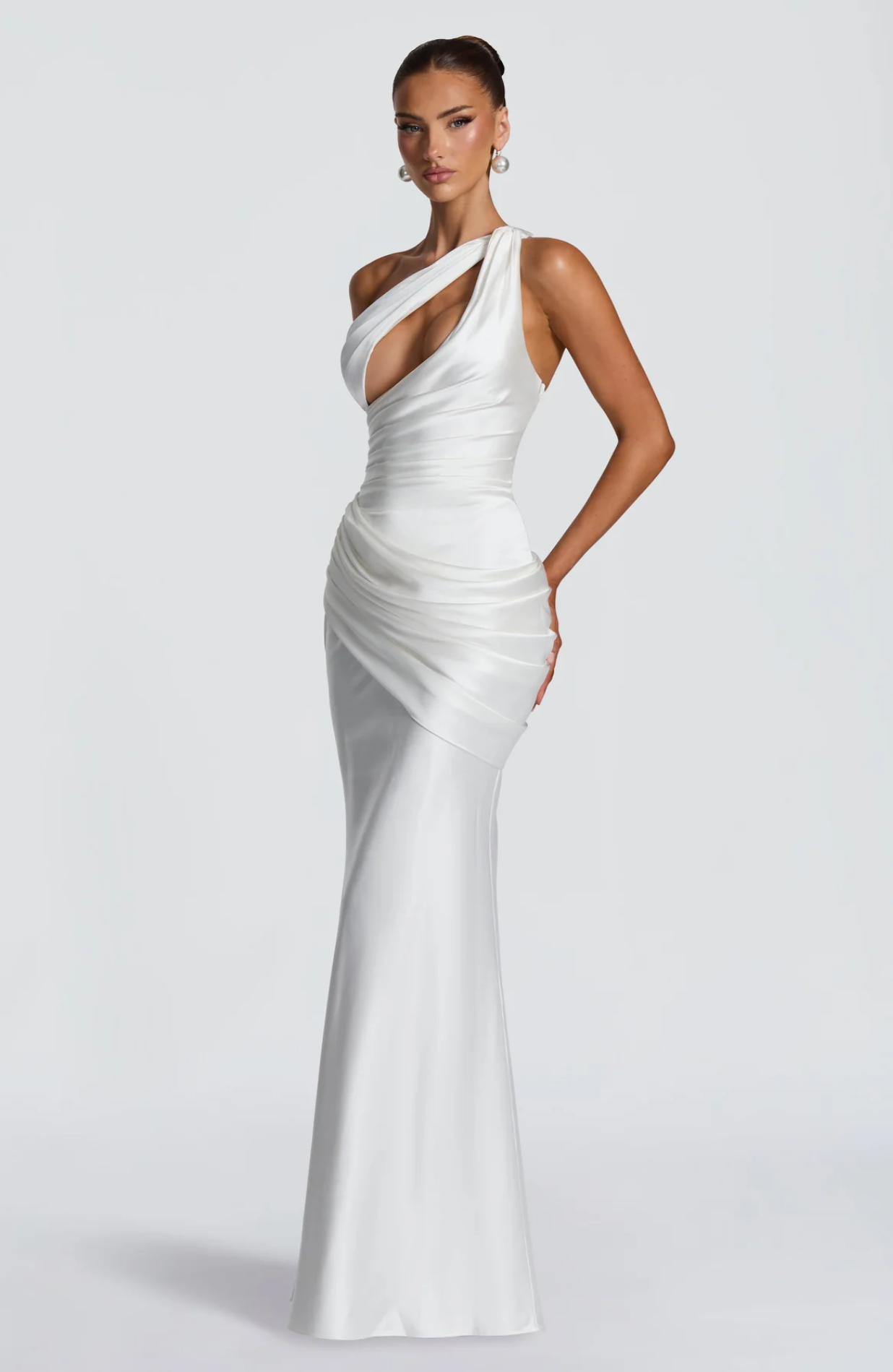 Robe longue Emina - Olive clair
