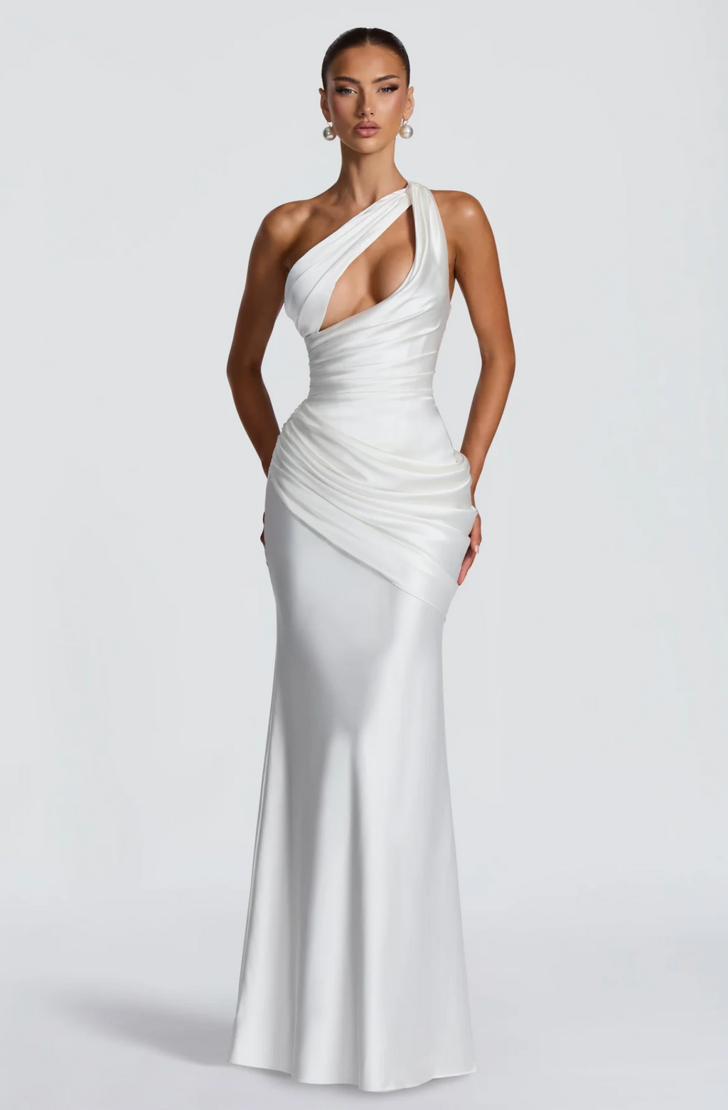 Robe longue Emina - Olive clair