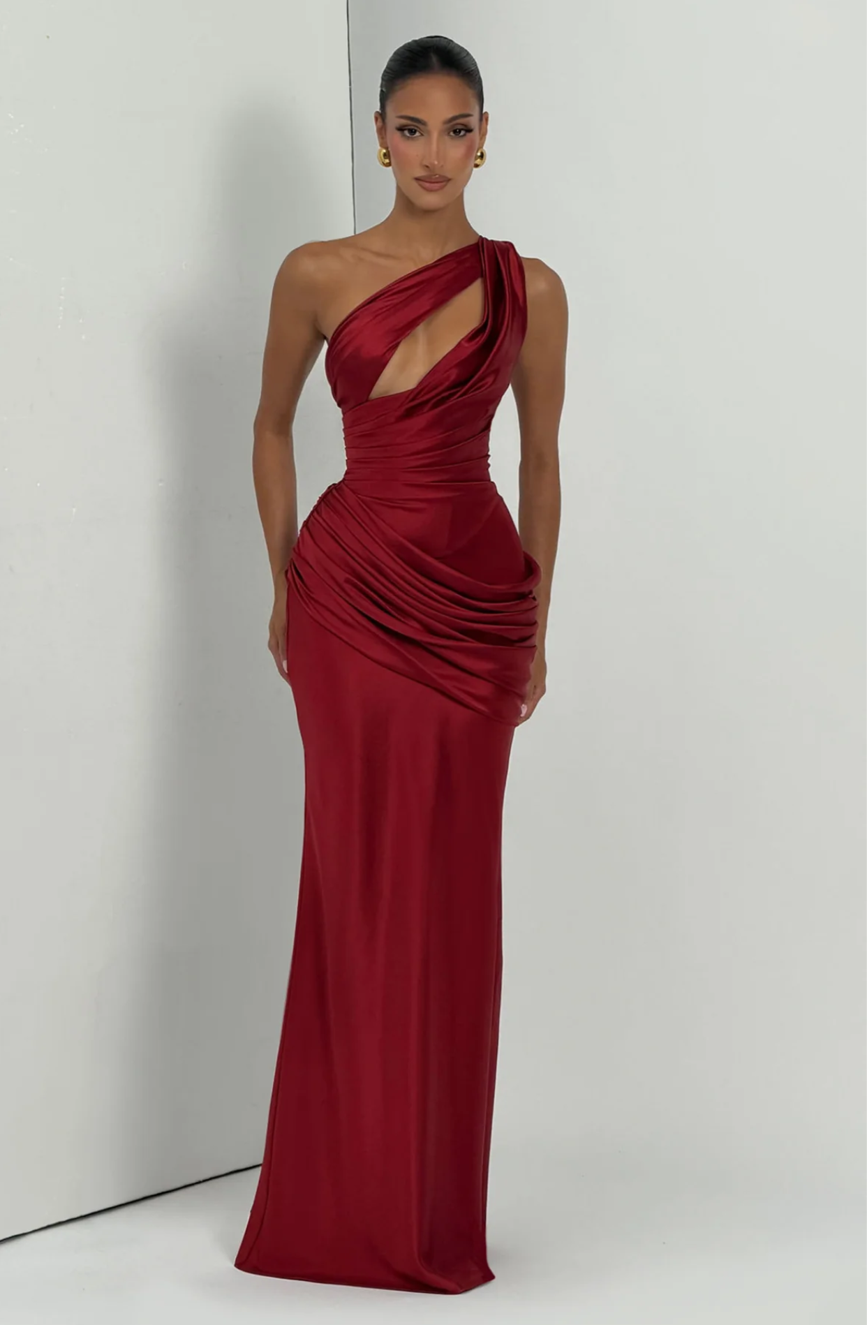 Robe longue Emina - Olive clair