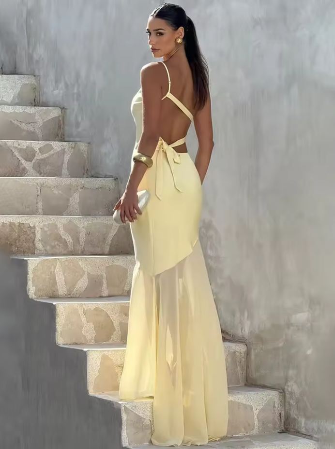 Vestido Sirena™ — La espalda que detiene conversaciones