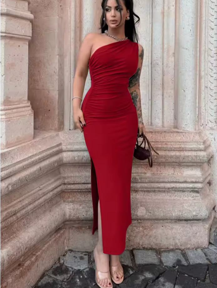 VESTIDO NOIR™ — ELEGANCIA ASIMÉTRICA