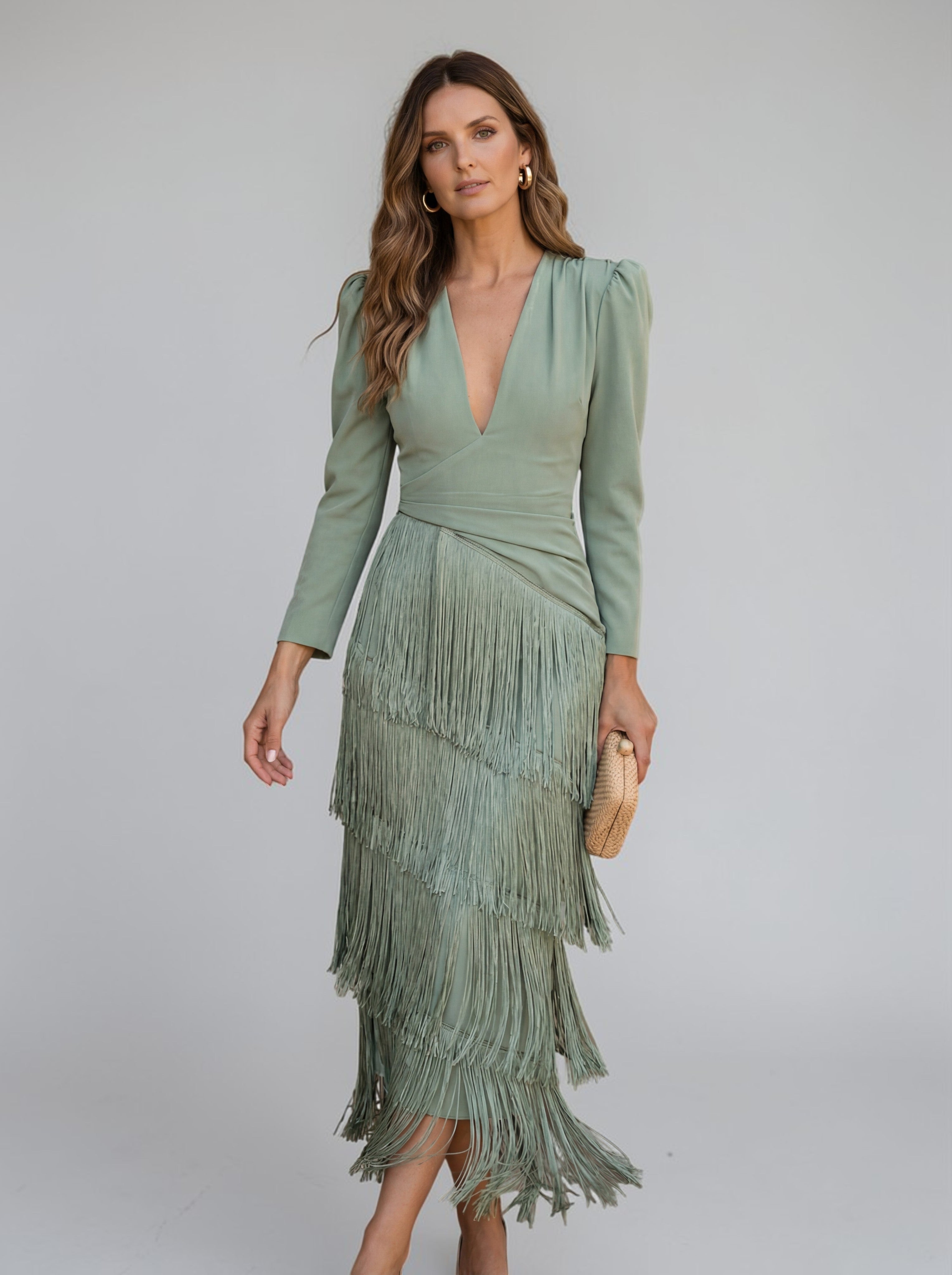 Sofía | Robe élégante à franges